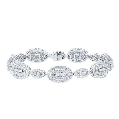 18k White Gold Diamond Lady's Bracelet - 7.58ct