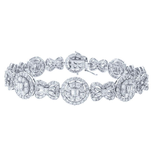 18k White Gold Diamond Lady's Bracelet - 9.07ct