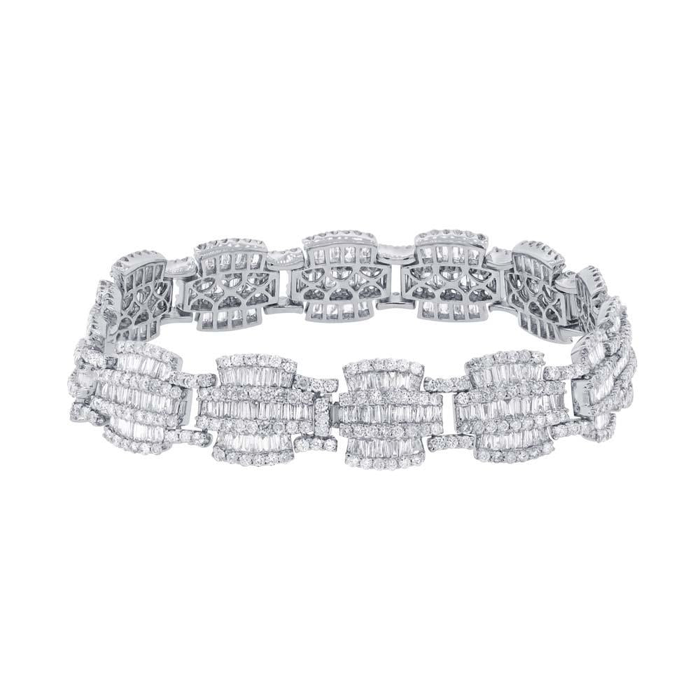 18k White Gold Diamond Lady's Bracelet - 9.21ct