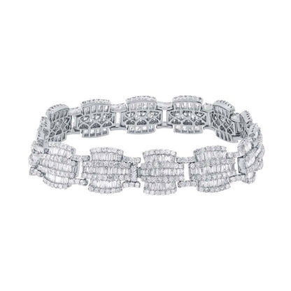 18k White Gold Diamond Lady's Bracelet - 9.21ct