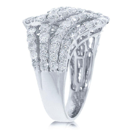 18k White Gold Diamond Lady's Ring - 2.97ct