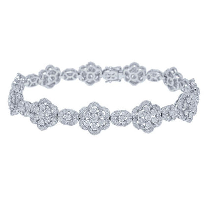 18k White Gold Diamond Lady's Bracelet - 7.48ct