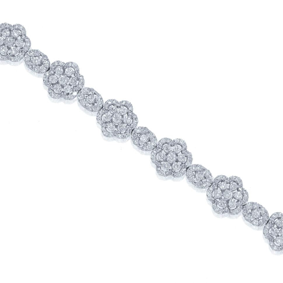 18k White Gold Diamond Lady's Bracelet - 7.48ct