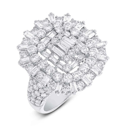 18k White Gold Diamond Lady's Ring - 3.39ct