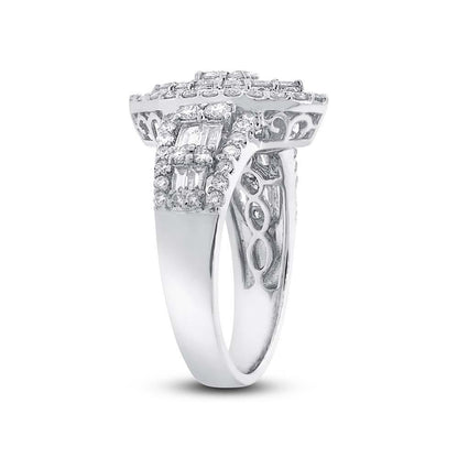 18k White Gold Diamond Lady's Ring - 1.98ct