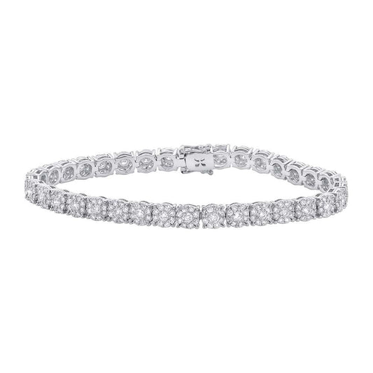 18k White Gold Diamond Lady's Bracelet - 4.43ct