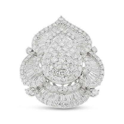 18k White Gold Diamond Lady's Ring - 7.54ct