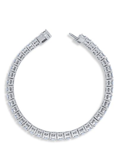 14K White Gold Tennis Bracelet With Natural Diamond