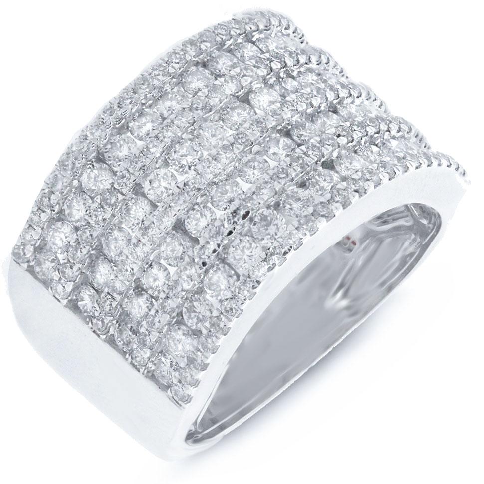 14k White Gold Diamond Lady's Ring - 2.05ct