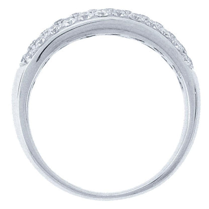 14k White Gold Diamond Lady's Pave Band - 0.85ct