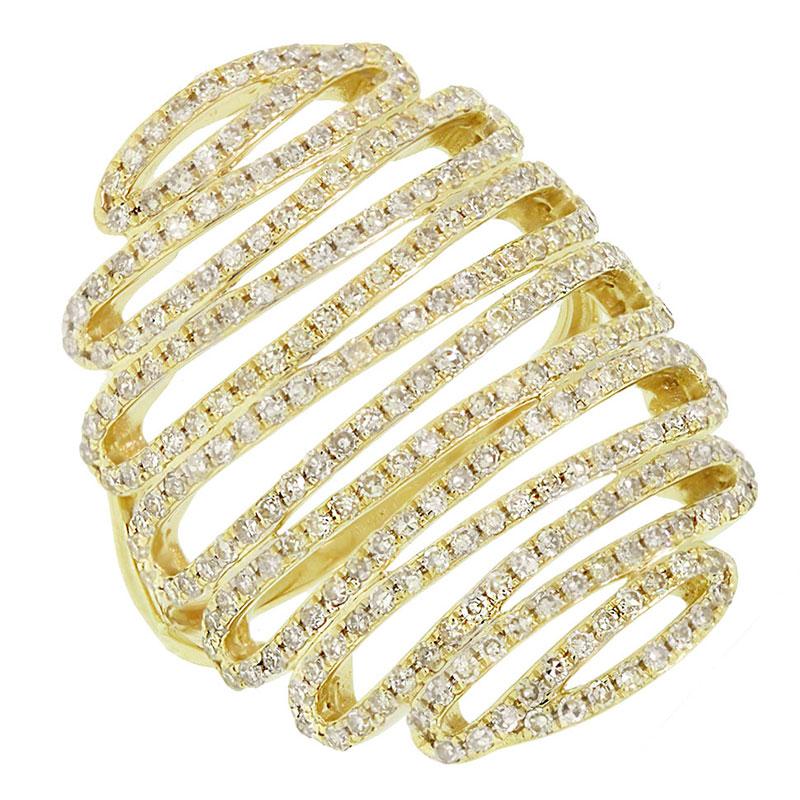 14k Yellow Gold Diamond Lady's Ring - 1.21ct