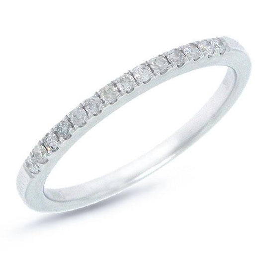 14k White Gold Diamond Lady's Band