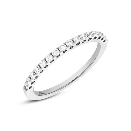 14k White Gold Diamond Lady's Band - 0.27ct