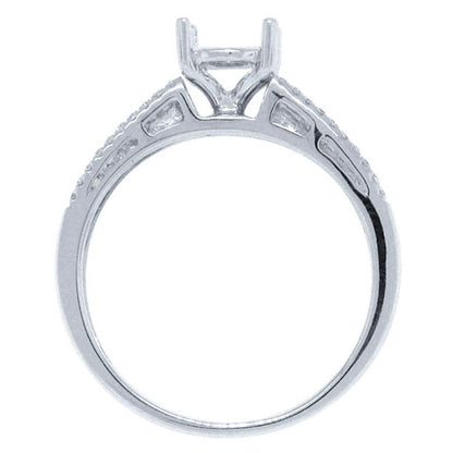 14k White Gold Diamond Semi-mount Ring - 0.35ct