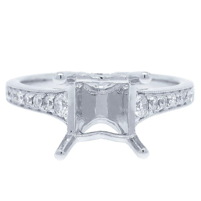 18k White Gold Diamond Semi-mount Ring - 0.29ct