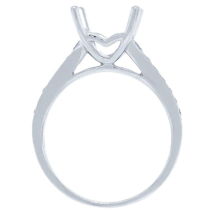 18k White Gold Diamond Semi-mount Ring - 0.29ct