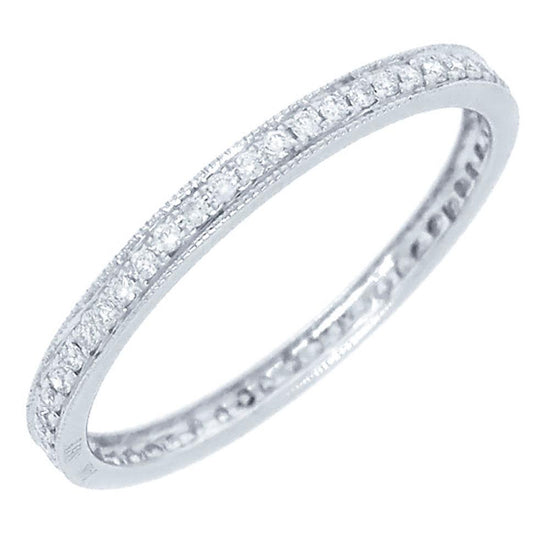 14k White Gold Diamond Eternity Band - 0.27ct