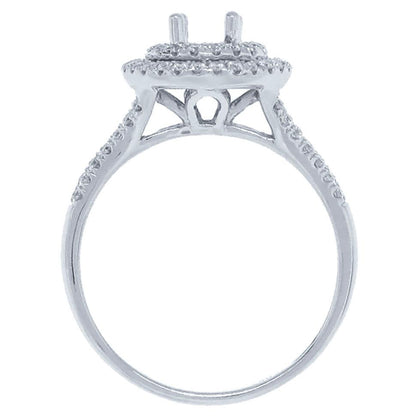 14k White Gold Diamond Semi-mount Ring - 0.41ct