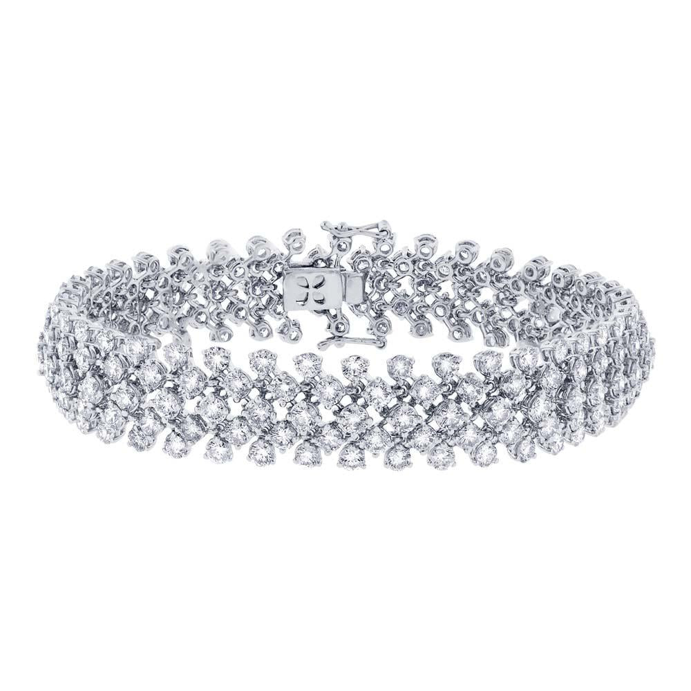 18k White Gold Diamond Lady's Bracelet - 13.94ct