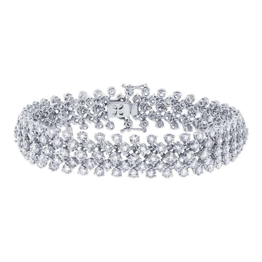 18k White Gold Diamond Lady's Bracelet - 13.94ct