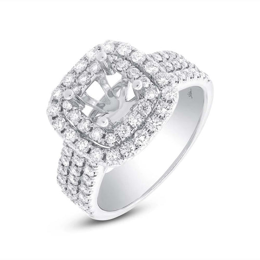 14k White Gold Diamond Semi-mount Ring - 1.00ct