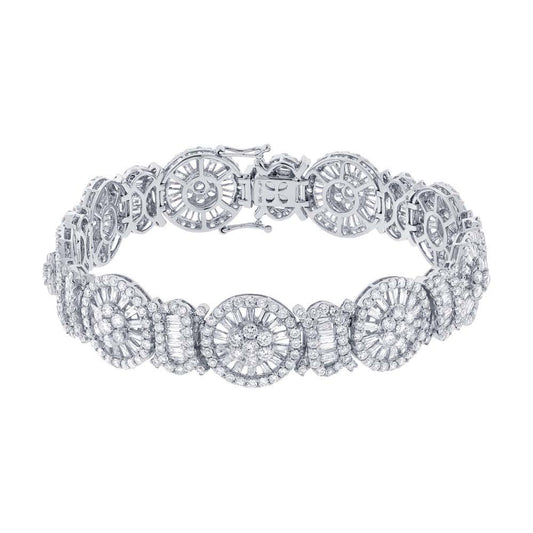 18k White Gold Diamond Lady's Bracelet - 11.65ct