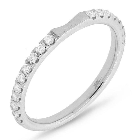 14k White Gold Diamond Lady's Band - 0.31ct