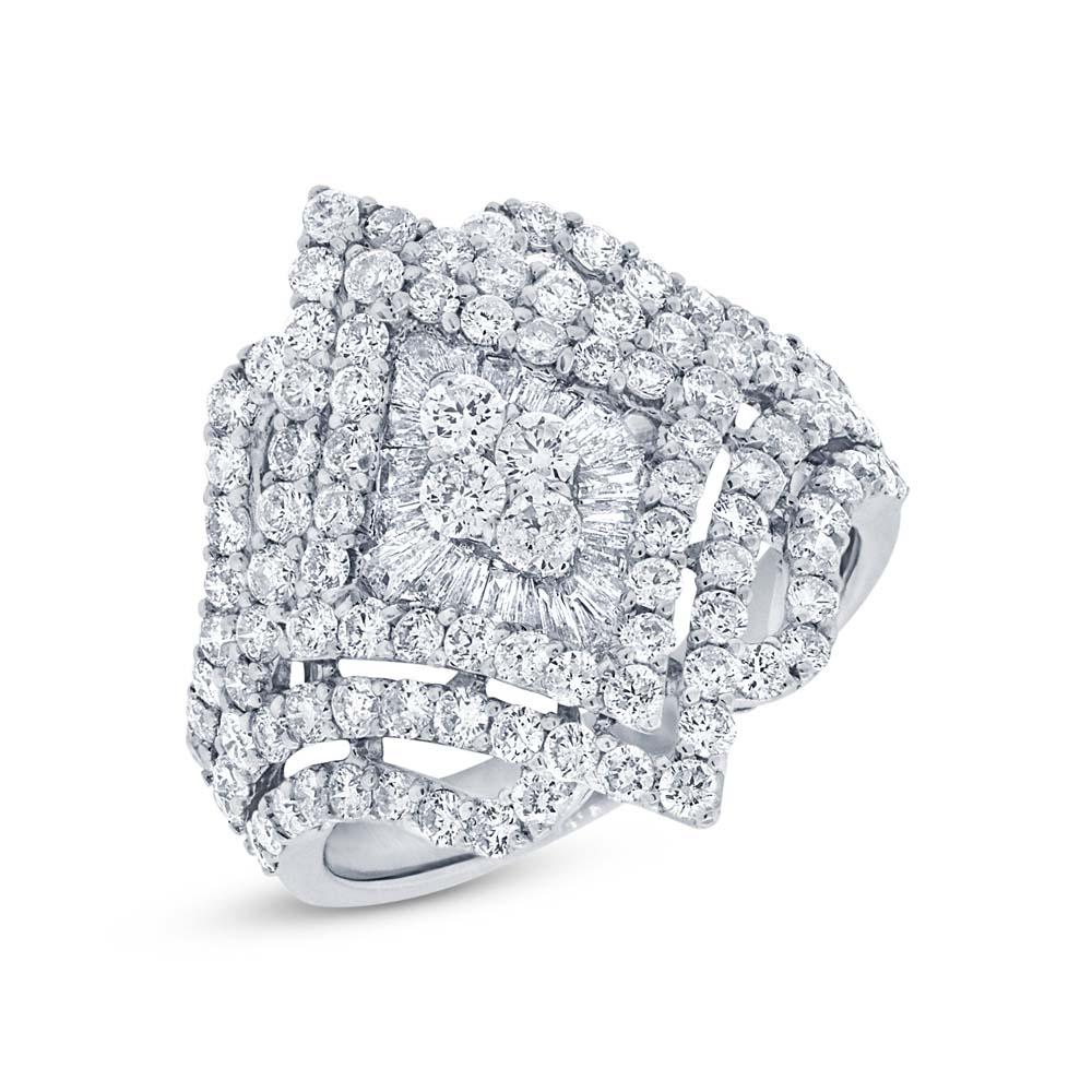 18k White Gold Diamond Lady's Ring - 2.48ct
