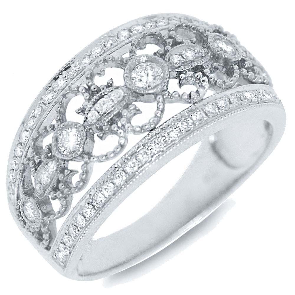 18k White Gold Diamond Lady's Ring - 0.50ct