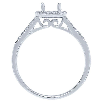 14k White Gold Diamond Semi-mount Ring - 0.30ct