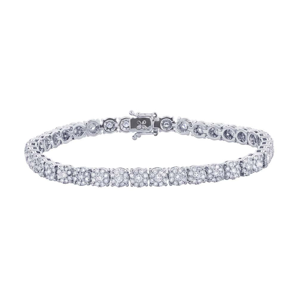 18k White Gold Diamond Lady's Bracelet - 3.55ct