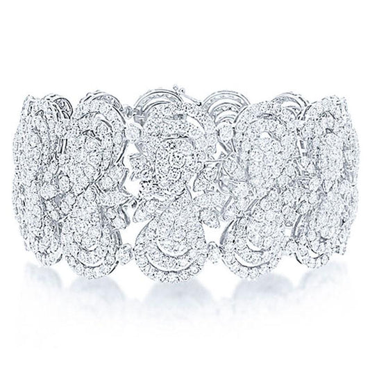 18k White Gold Diamond Lady's Bracelet - 26.50ct