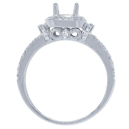 14k White Gold Diamond Semi-mount Ring - 0.41ct