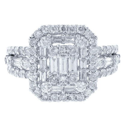 18k White Gold Diamond Lady's Ring - 1.25ct