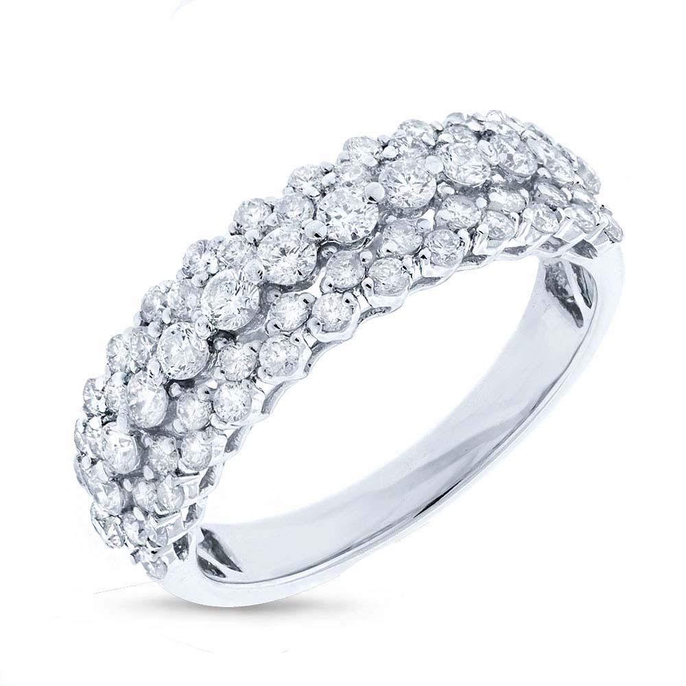 18k White Gold Diamond Lady's Ring - 0.98ct