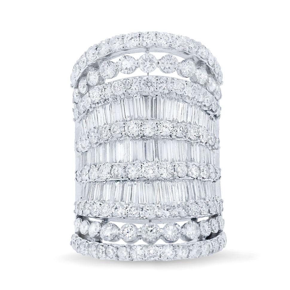 18k White Gold Diamond Lady's Ring - 7.13ct