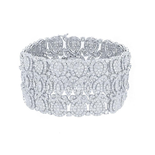 18k White Gold Diamond Lady's Bracelet - 29.44ct