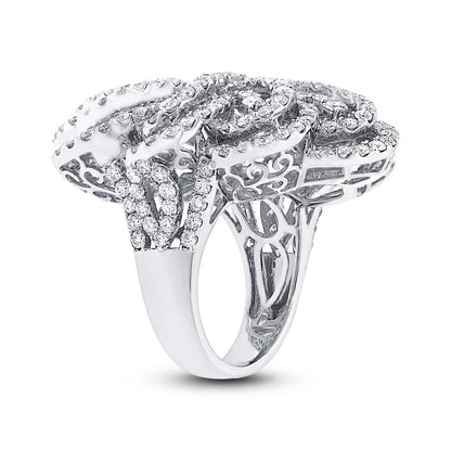 18k White Gold Diamond Lady's Ring - 5.52ct