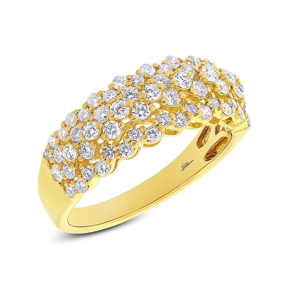 18k Yellow Gold Diamond Lady's Ring - 1.37ct
