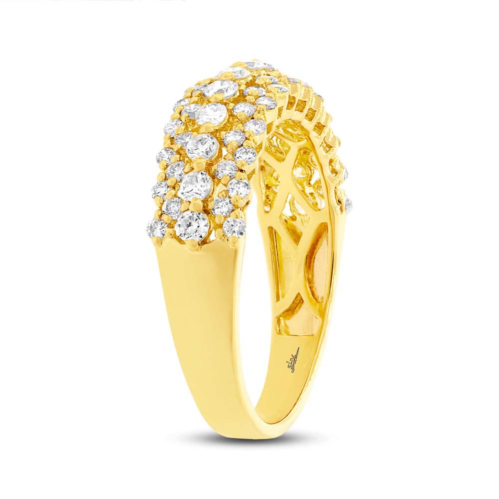 18k Yellow Gold Diamond Lady's Ring - 0.98ct