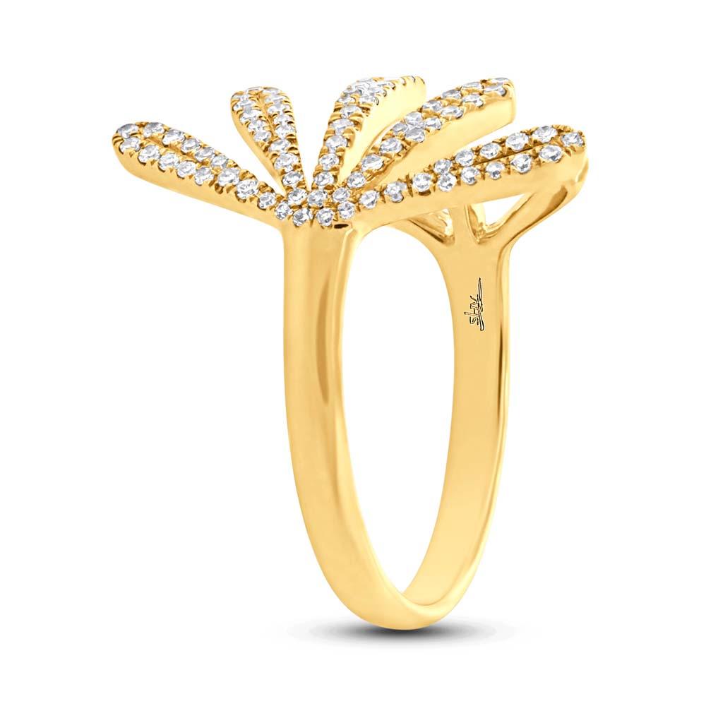 14k Yellow Gold Diamond Lady's Ring - 0.26ct