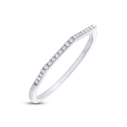 14k White Gold Diamond Lady's Ring