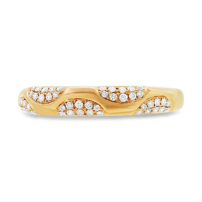 14k Yellow Gold Diamond Lady's Ring - 0.21ct