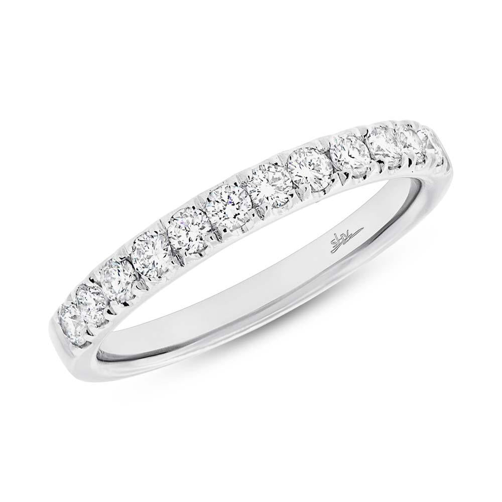 18k White Gold Diamond Lady's Band - 0.45ct