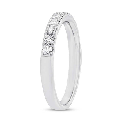 18k White Gold Diamond Lady's Band - 0.45ct